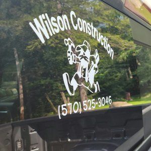 Custom Business Vinyl Stickers 12"x12"